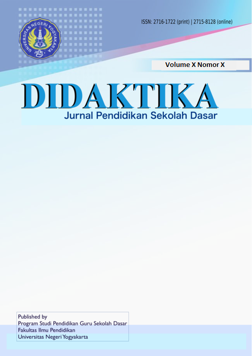 DIDAKTIKA: Jurnal Pendidikan Sekolah Dasar